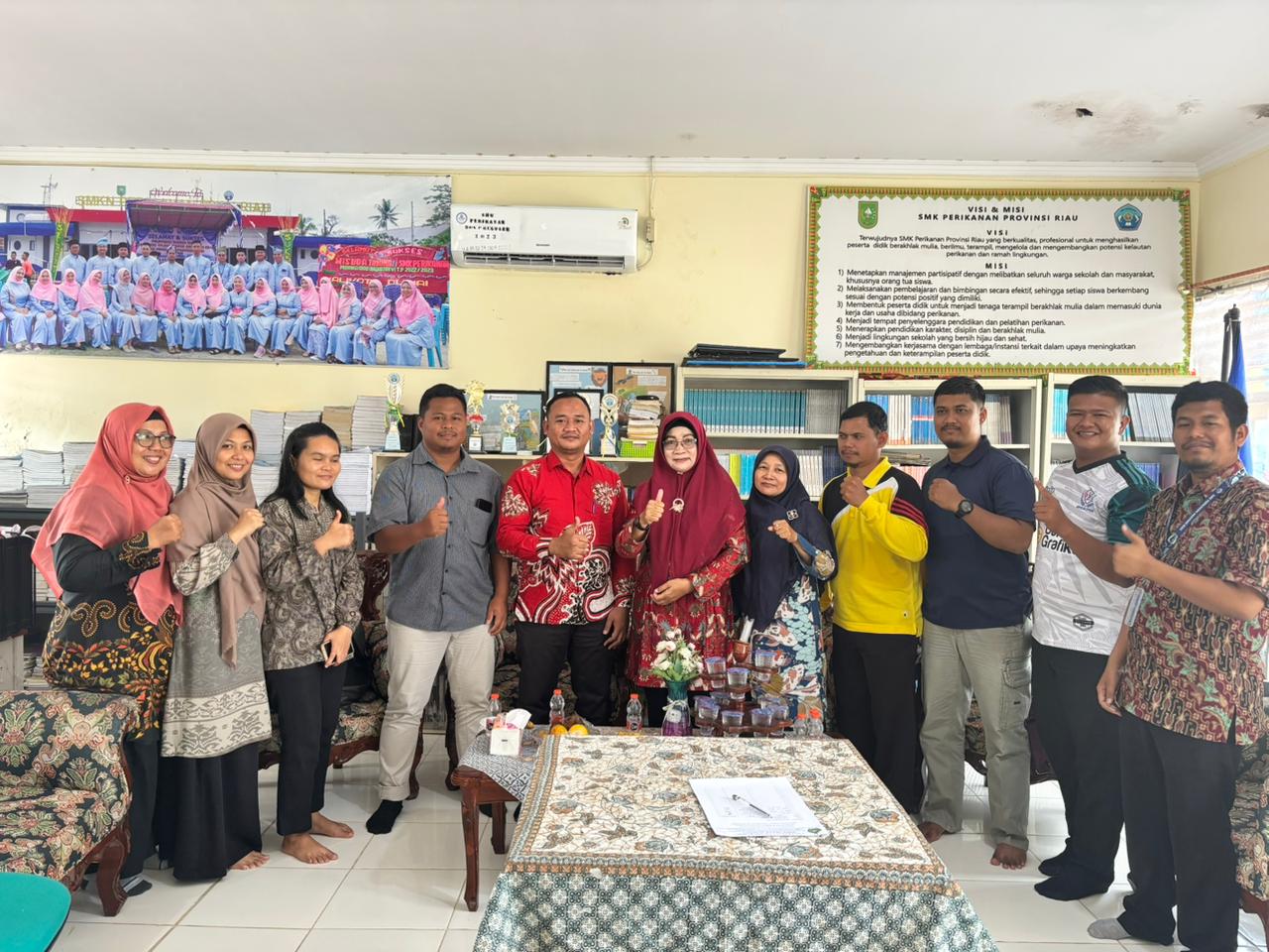 Magister Pendidikan Vokasi Keteknikan Unilak Jalin Kolaborasi dengan SMK Perikanan Provinsi Riau